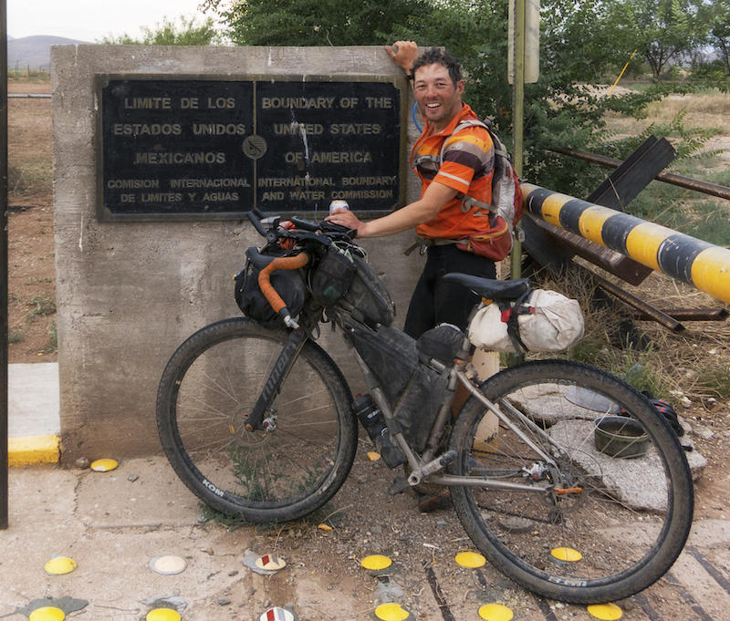 Josh Kato finishing the 2015 Tour Divide