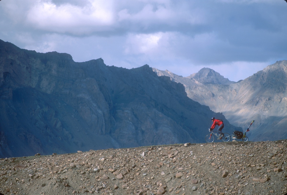 Eric Parsons bikepacking in India.